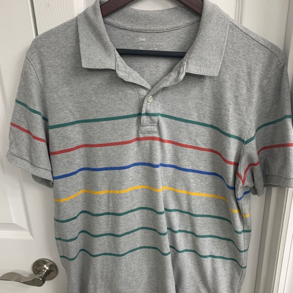 Gap striped polo shirt - size large
